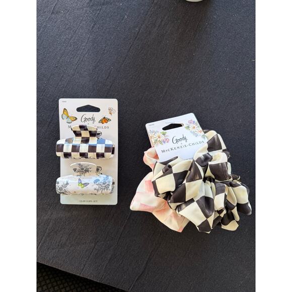 Mackenzie Childs Other - Mackenzie Childs x Goody scrunchie set and medium claw clip set